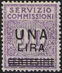 1925 - SERVIZIO COMMISSIONI - Regno - francobolli del 1913 soprastampati
