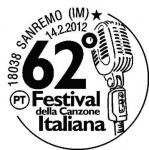 speciale annullo filatelico - 62° festival di Sanremo