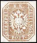 1863 - Francobolli per giornali - Aquila bicipite in rilievo