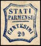 1859 - Governo Provvisorio - ottagono a linee curve