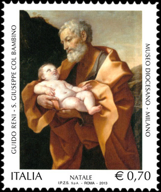 Il Santo Natale - S. Giuseppe col Bambino - Guido Reni