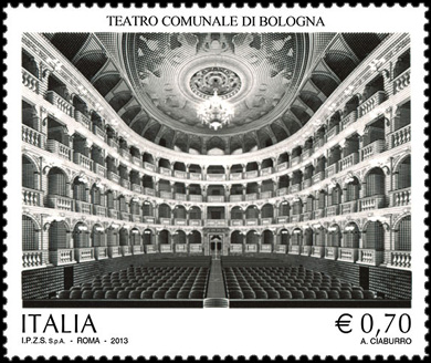 Patrimonio artistico e culturale italiano : 250° Anniversario dell'inaugurazione del Teatro Comunale di Bologna