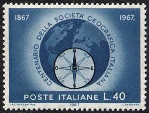 Centenario della Società Geografica Italiana - L. 40