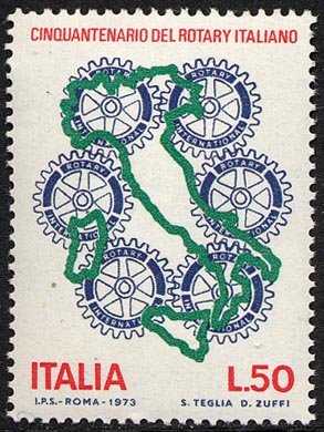 Cinquantenario del Rotary Italiano - L. 50
