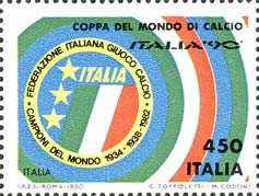 Coppa del mondo di calcio «Italia '90» - Scudetto dell'Italia