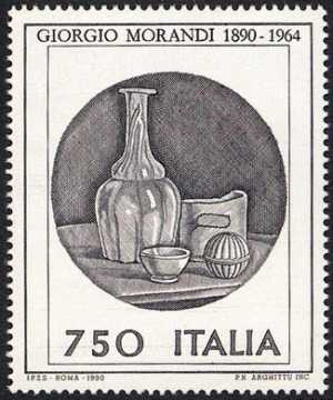 Patrimonio artistico e culturale italiano - Centenario della nascita di Giogio Morandi - acquaforte