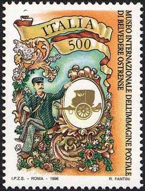 Patrimonio artistico e culturale italiano - Museo internazionale dell'immagine postale di Belvedere Ostrense - Stampa d'epoca