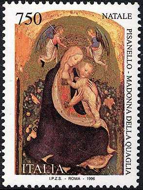 Natale - «Madonna della Quaglia» - Dipinto di Pisanello 