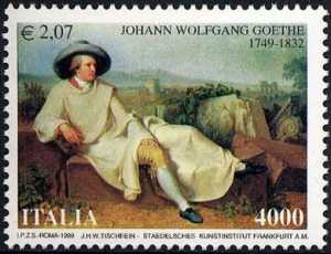 250° Anniversario della nascita di Johann Wolfgang Goethe - scrittore