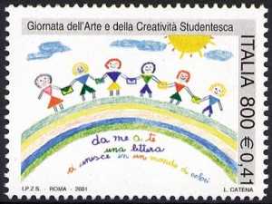 Giornata dell'arte e della creatività studentesca - bimbi con lettere