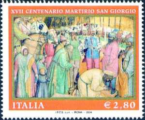 17° Centenario del martirio di S. Giorgio - Opera di Altichiero da Zevio - «Decollazione di S. Giorgio» 