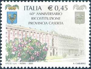 60° Anniversario della ricostituzione della Provincia di Caserta - facciata della Reggia di Caserta