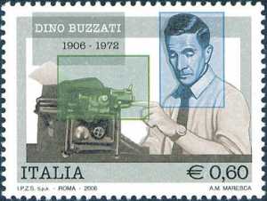 Centenario della nascita di Dino Buzzati - ritratto dello scrittore