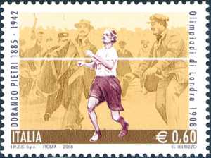 Lo sport italiano - Omaggio a Dorando Petri - maratoneta medaglia d'oro Olimpiadi Londra 1908