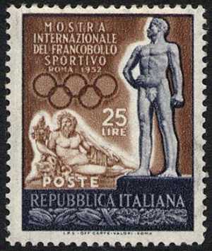 statua del Tevere ed atleta