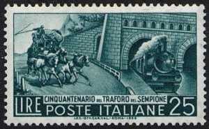 Cinquantenario del traforo del Sempione - L. 25