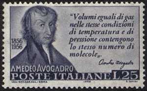 Centenario della morte del fisico Amedeo Avogadro - L. 25