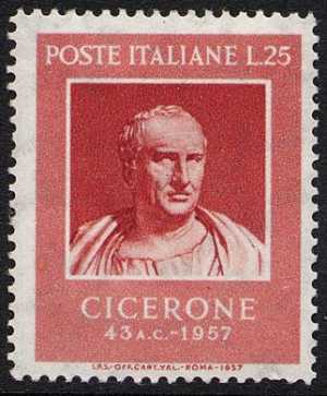 Bimillenario della morte di Marco Tullio Cicerone - busto del Museo Capitolino