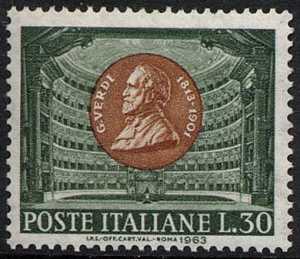 Centocinquantesimo Anniversario della nascita di Giuseppe Verdi - il musicista ed il Teatro alla Scala di Milano