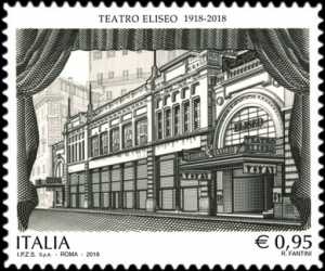 Patrimonio artistico e culturale italiano - Teatro Eliseo di Roma - Centenario della inaugurazione