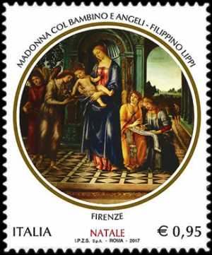 Il Santo Natale - Madonna col Bambino e Angeli di Filippino Lippi