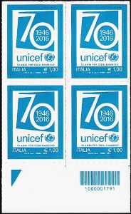 70° Anniversario della istituzione dell' UNICEF