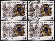 1981 - Centenario della fondazione dell'Accademia Navale di Livorno - L. 80