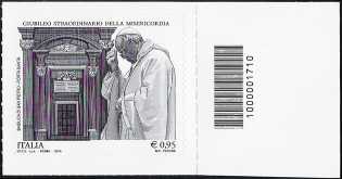 Giubileo straordinario della Misericordia - 0,95  - Roma 8 Dicembre 2015 - francobollo con codice a barre n° 1710 