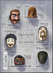 Francia 2013 - foglietto - Maschere del Teatro 