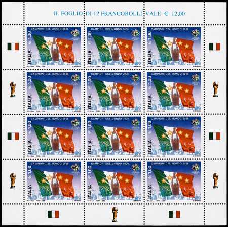 Italia 2006 - Campioni del Mondo  -  minifoglio