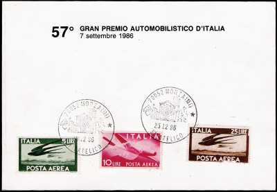 Monza - 57° Gran Premio Automobilistico d'Italia - 7 settembre 1986