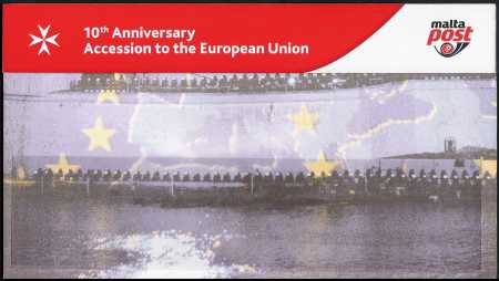 Malta 2014 - 10° Anniversario dell'ingresso di Malta nell'Unione Europea - folder