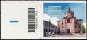 2022 - Patrimonio artistico e culturale italiano - Basilica di Santa Maria di Campagna a Piacenza - V Centenario della posa della prima pietra - francobollo con codice a barre n° 2241 a SINISTRA in basso
