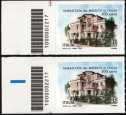 Centenario della sede dell'Ambasciata del Messico in Italia - coppia di francobolli con codice a barre n° 2217 a SINISTRA  alto-basso