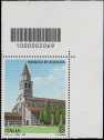 2020 - Patrimonio artistico culturale italiano - Basilica di Aquileia - coppia di francobolli con codice a barre n° 2069 in ALTO a destra