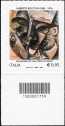 2016 - "Patrimonio artistico e culturale italiano" :  Centenario della morte di Umberto Boccioni - francobollo con codice a barre n° 1759 