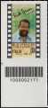 Le Eccellenze italiane dello spettacolo  - Bud Spencer - francobollo con codice a barre n° 2171 in BASSO a sinistra