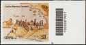 2019 - Patrimonio artistico e culturale  italiano : Codice Romano Carratelli - francobollo con codice a barre n° 1951 a DESTRA in basso