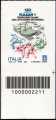 FIJLKAM - Federazione Italiana Judo Lotta Karate Arti Marziali - 120° Anniversario della fondazione - francobollo con codice a barre n° 2211 in  BASSO a destra