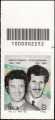 Franco Franchi e Ciccio Ingrassia - francobollo con codice a barre n° 2252 in  ALTO  a destra