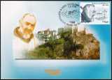 1999 - Beatificazione di Padre Pio da Pietrelcina - Cartolina di Pietrelcina con annullo giorno di emissione