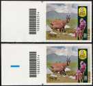2023 - Patrimonio naturale e paesaggistico : Parco Nazionale d'Abruzzo, Lazio e Molise - Centenario della istituzione - coppia di francobolli con codice a barre n° 2314 a SINISTRA alto-basso