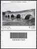 2014 - Patrimonio artistico e culturale italiano : Il Ponte di Tiberio a Rimini - codice a barre n° 1585  IN ALTO
