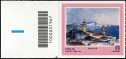 Turistica - 46ª serie  - Patrimonio naturale e paesaggistico : Saluzzo ( CN ) - francobollo con codice a barre n° 1967 a  SINISTRA  in  basso