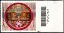 Prima Seduta del Senato della Repubblica Italiana - 75° Anniversario - francobollo con codice a barre n° 2321 a DESTRA in basso