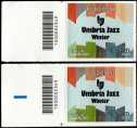 2023 - Patrimonio artistico e culturale italiano : Umbria Jazz - 30a edizione del Festival d'inverno - coppia di francobolli con codice a barre n° 2349 a SINISTRA alto-basso
