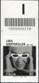 2022 - Le eccellenze italiane dello spettacolo :  Lina Wertmüller - francobollo con codice a barre n° 2258 in  ALTO a sinistra