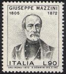 Centenario della morte di Giuseppe Mazzini - L. 90