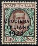 1924 - Crociera italiana nell'America latina - francobolli del 1901-1923 soprastampati
