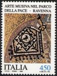 Patrimonio artistico e culturale italiano - Arte musiva del Parco della Pace ( Ravenna)  - antico mosaico bizantino